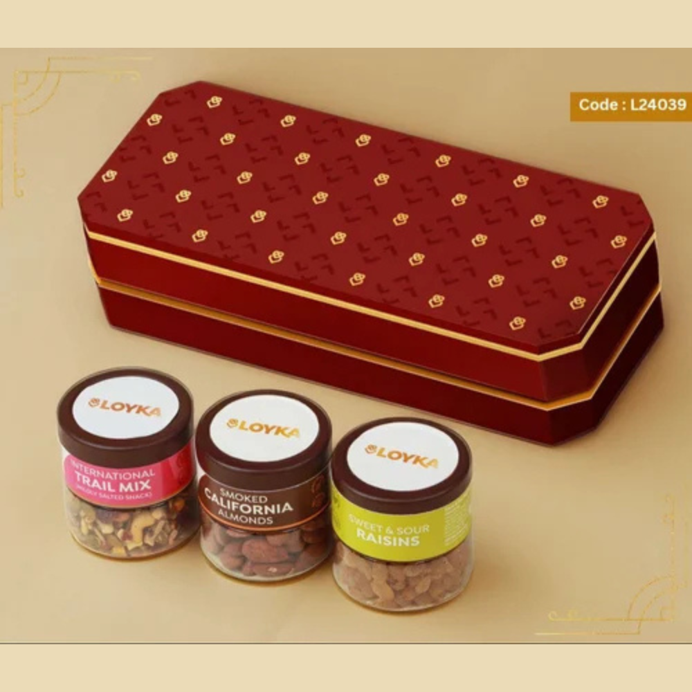 Layka Nutty Trio Delight Dry Fruit Box